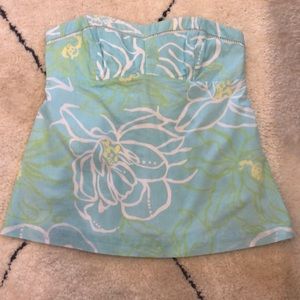 Lilly Pulitzer strapless top